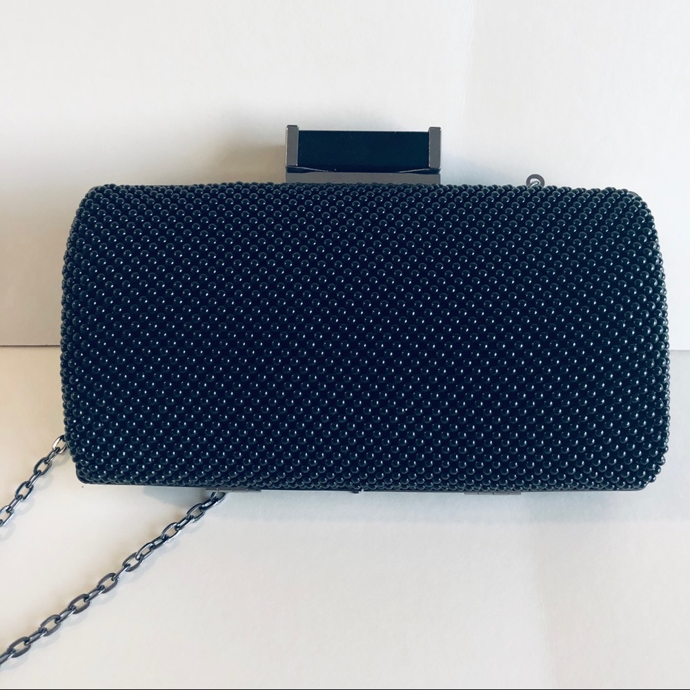 Jessica McClintock beaded clutch.